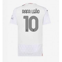 AC Milan Rafael Leao #10 Vieraspaita Naiset 2023-24 Lyhythihainen
